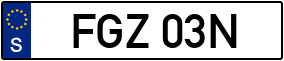 Trailer License Plate